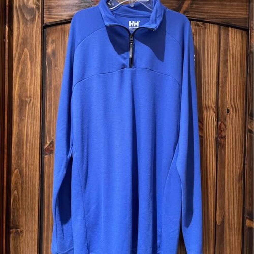 2XL Helly Hansen Men’s 1/4 Zip Pullover Blue Hydropower